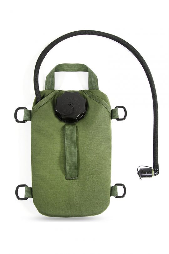 GREEN TACTICAL MOLLE AQUA BLADDER POUCH WITH 1.5 LITRE HYDRATION BLADDER 